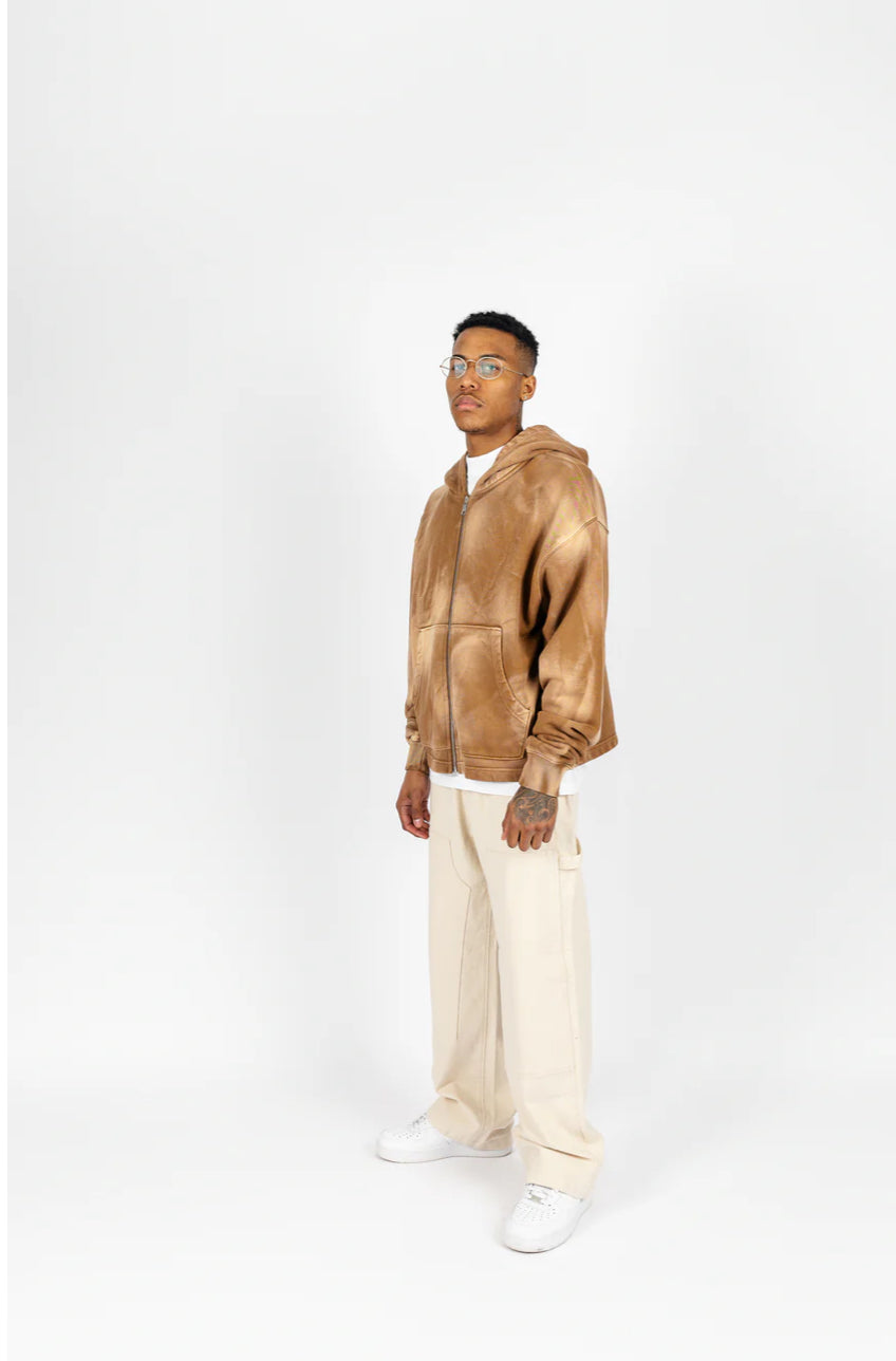 Sun Dried zip up Brown